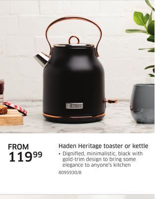 The Source Haden heritage toaster or kettle offer