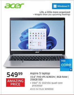 The Source Acer aspire 5 laptop offer