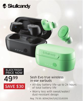 The Source Skullcandy sesh evo true wireless in-ear earbuds offer