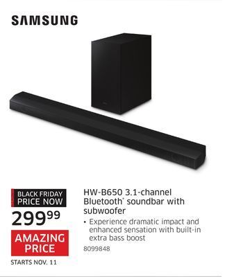 The Source Samsung hw-b650 3.1-channel bluetooth® soundbar with subwoofer offer