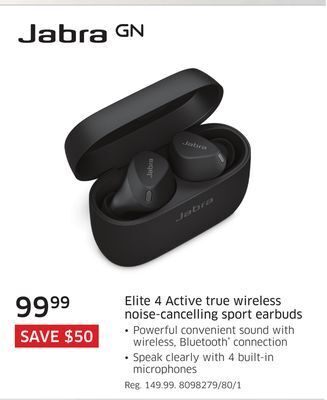 The Source Jabra elite 4 active true wireless noise-cancelling sport earbuds offer