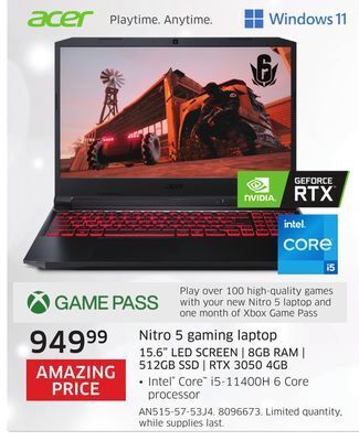 The Source Acer nitro 5 gaming laptop offer