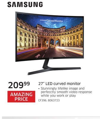 The Source Samsung 27" led curved monitor offer
