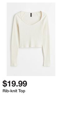 H&M Rib-knit top offer