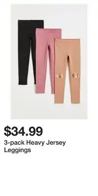 H&M 3-pack heavy jersey leggings offer