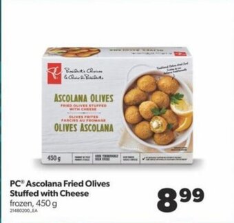 Real Canadian Superstore Pc Ascolana Fried Olives Stuffed With Cheese offer