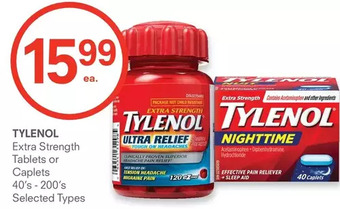 Guardian Pharmacy Tylenol extra strength tablets or caplets offer