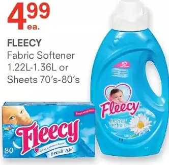 Guardian Pharmacy Fleecy fabric softener or sheets offer