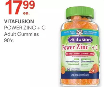Guardian Pharmacy Vitafusion power zinc + c adult gummies offer