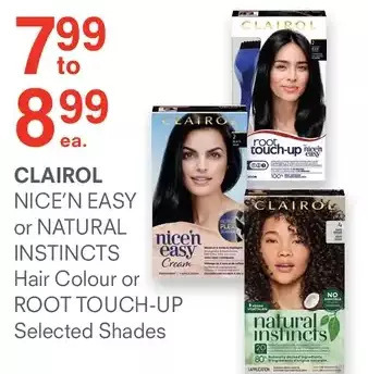 Guardian Pharmacy Clairol nice'n easy or natural instincts hair colour or root touch-up offer