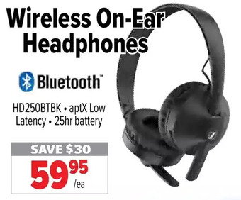 2001 Audio Video Wireless on-ear headphones offer