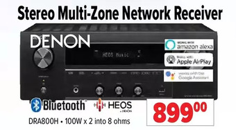 2001 Audio Video Denon stereo multi-zone network receiver offer