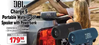 2001 Audio Video Charge 5 portable waterproof speaker with powerbank offer