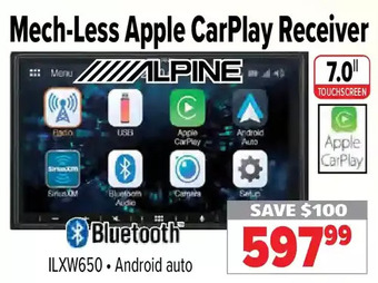 2001 Audio Video Mech-less apple carplay receiver offer