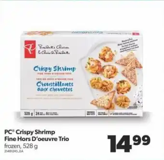 Real Canadian Superstore Pc Crispy Shrimp Fine Hors D'oeuvre Trio offer