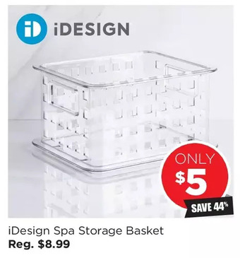 Kitchen Stuff Plus Idesign spa storage basket offer