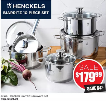 Kitchen Stuff Plus 10 pc. henckels biarritz cookware set offer