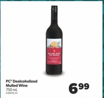 Real Canadian Superstore Pc Dealcoholized Mulled Wine offer