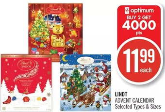 Shoppers Drug Mart Lindt advent calendar offer