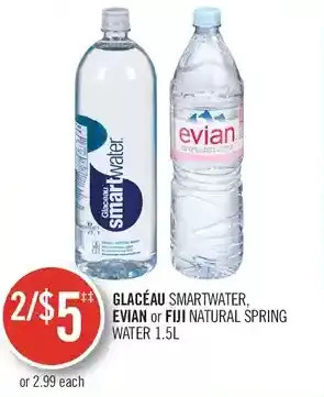 Shoppers Drug Mart Glaceau smartwater, evian or fiji natural spring water offer