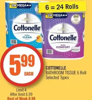 Shoppers Drug Mart Cottonelle bathroom tissue offer
