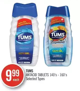 Shoppers Drug Mart Tums antacid tablets offer