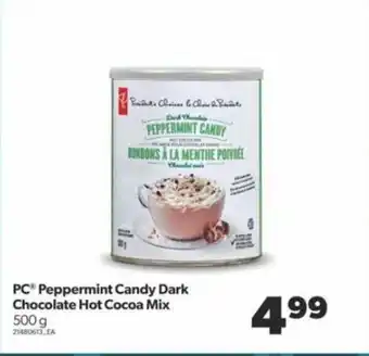 Real Canadian Superstore Pc Peppermint Candy Dark Chocolate Hot Cocoa Mix offer
