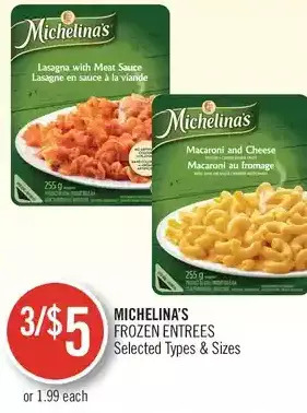 Shoppers Drug Mart Michelina's frozen entrees offer