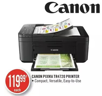 Shoppers Drug Mart Canon pixma tr4720 printer offer