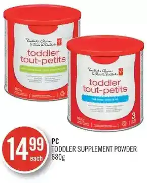 Shoppers Drug Mart Pc toddler supplement powder offer