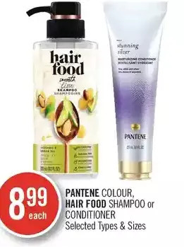 Shoppers Drug Mart Pantene colour, hair food shampoo or conditioner offer