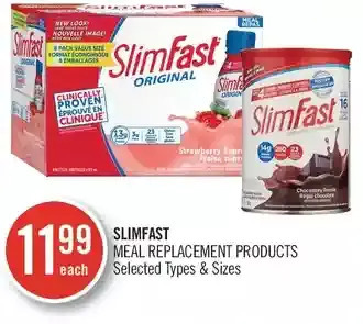 Shoppers Drug Mart Slimfast meal replacement products offer