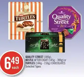 Shoppers Drug Mart Quality street, nestle after eight or turtles chocolates offer