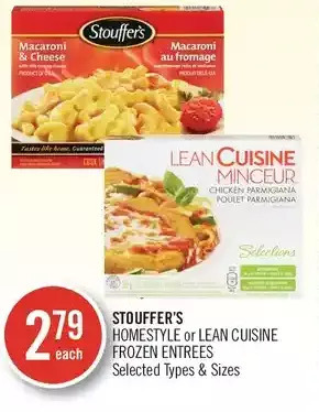 Shoppers Drug Mart Stouffer's homestyle or lean cuisine frozen entrees offer