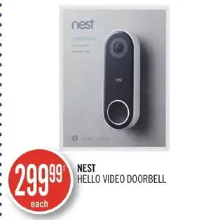 Shoppers Drug Mart Nest hello video doorbell offer