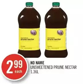 Shoppers Drug Mart No name unsweetened prune nectar offer