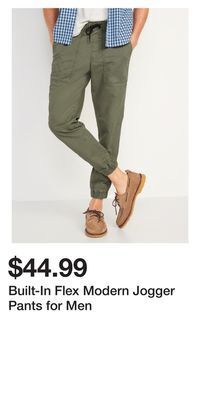 Old Navy Built-in flex modern jogger pants for men offer