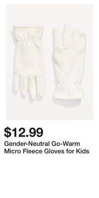 Old Navy Gender-neutral go-warm micro fleece gloves for kids offer