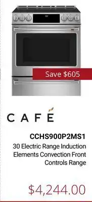 Canadian Appliance Source 30 electric range induction elements convection front controls range offer