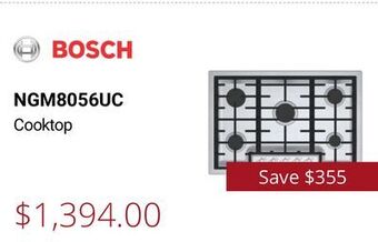Canadian Appliance Source Bosch cooktop offer