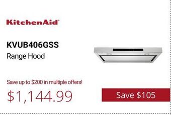 Canadian Appliance Source Kitchenaid range hood offer