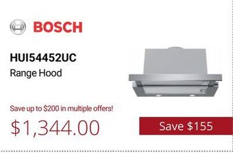 Canadian Appliance Source Bosch range hood offer