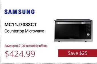 Canadian Appliance Source Samsung countertop microwave offer