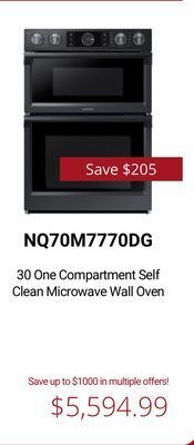 Canadian Appliance Source Samsung 30 one compartment self clean microwave wall oven offer