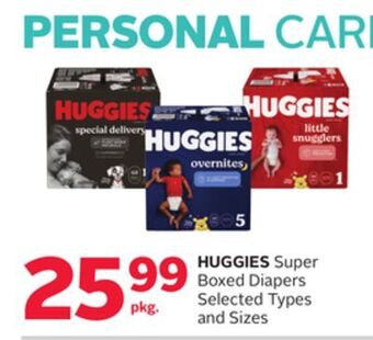 Rexall Huggies super boxed diapers offer