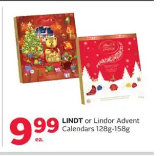 Rexall Lindt or lindor advent calendars offer