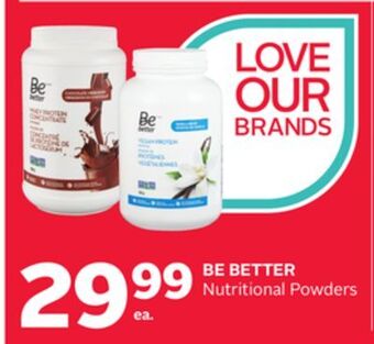 Rexall Be better nutritional powders offer