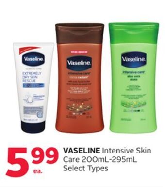Rexall Vaseline intensive skin care offer