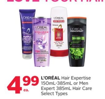 Rexall L'oréal hair expertise 150ml-385ml or men expert 385ml hair care offer