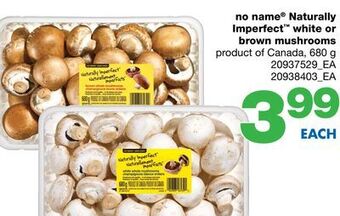 Wholesale Club No name® naturally imperfect™ white or brown mushrooms, 680 g offer